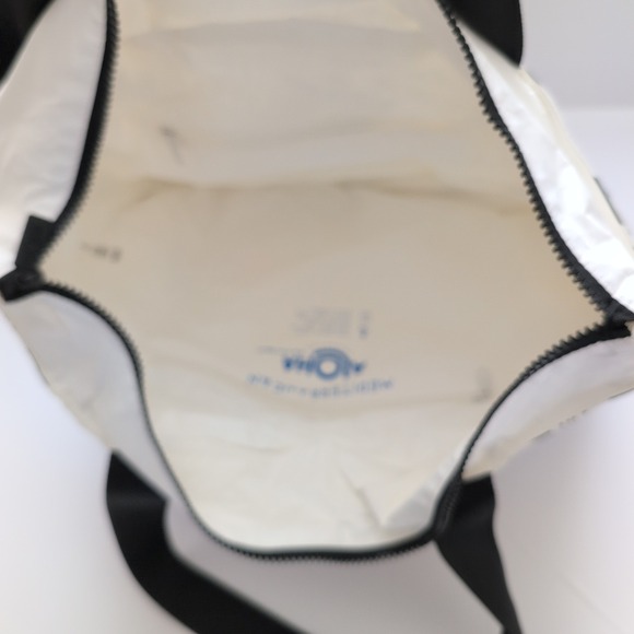 ALOHA Collection 2-pc Black Leaf Print Tote Bag & Pouch Set Mediterranean Muse - Picture 12 of 14